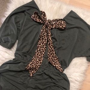 “Tied up in a bow romper”